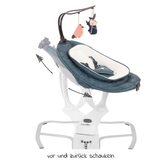 Babymoov Babyschaukel Swoon Motion - Blue Petal