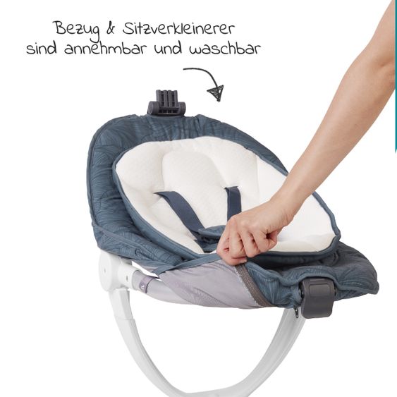 Babymoov Babyschaukel Swoon Motion - Blue Petal