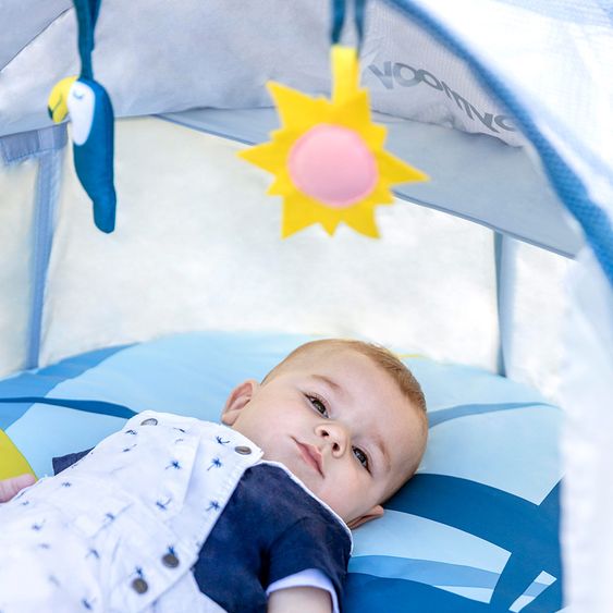 Babymoov Reisebett & Spielpark 2 in 1 Little Babyni - Tropical
