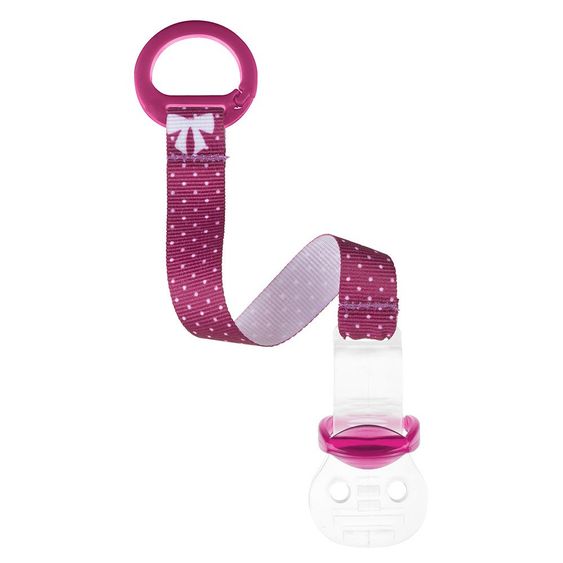 Babymoov Schnullerkette - Punkte Pink