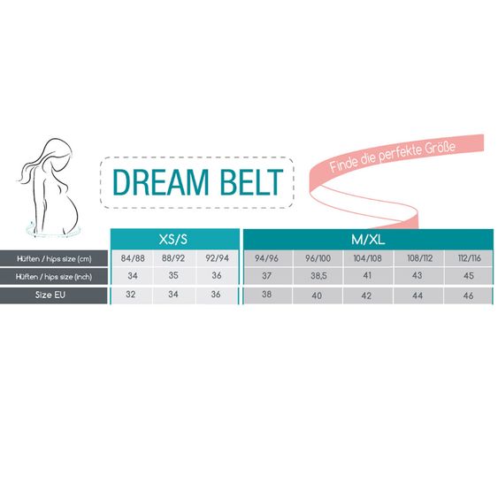 Babymoov Pregnancy belt Dream Belt for sleep comfort - Gold Pink - Size XS/S