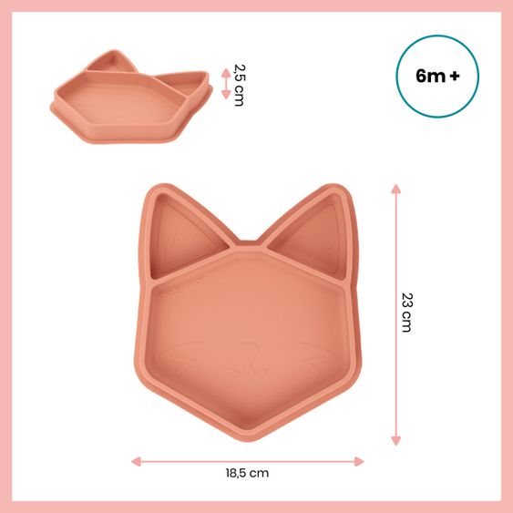 Babymoov Silikon-Esslernteller ISY - Fox