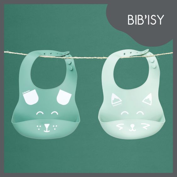 Babymoov Silikon-Lätzchen 2er Pack BIB'isy