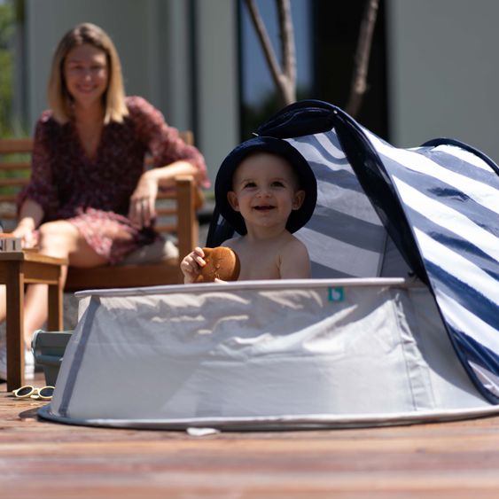 Babymoov Play tent & travel cot & paddling pool 3in1 Aquani - Marinière