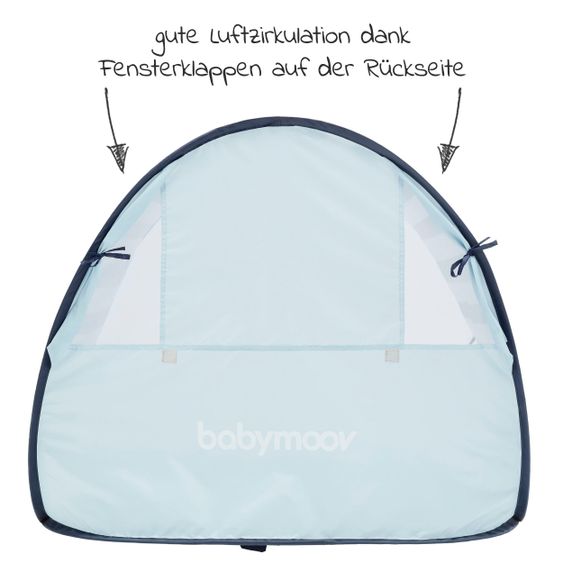 Babymoov Tenda da gioco conchiglia da spiaggia con protezione UV 50+ - Marinière