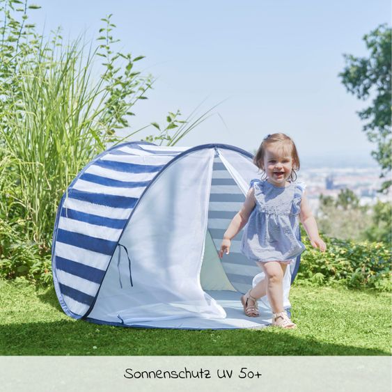 Babymoov Tenda da gioco conchiglia da spiaggia con protezione UV 50+ - Marinière