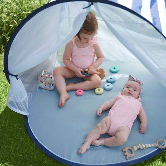 Babymoov Tenda da gioco conchiglia da spiaggia con protezione UV 50+ - Marinière