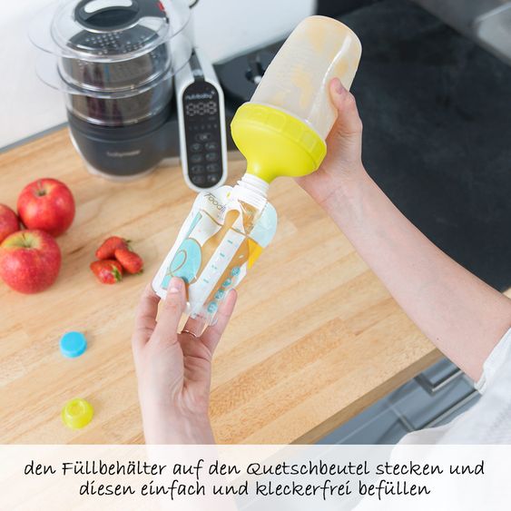 Babymoov Starter-Set Quetschbeutel Foodii - zum Füttern von Babybrei