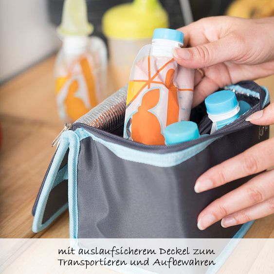 Babymoov Starter-Set Quetschbeutel Foodii - zum Füttern von Babybrei