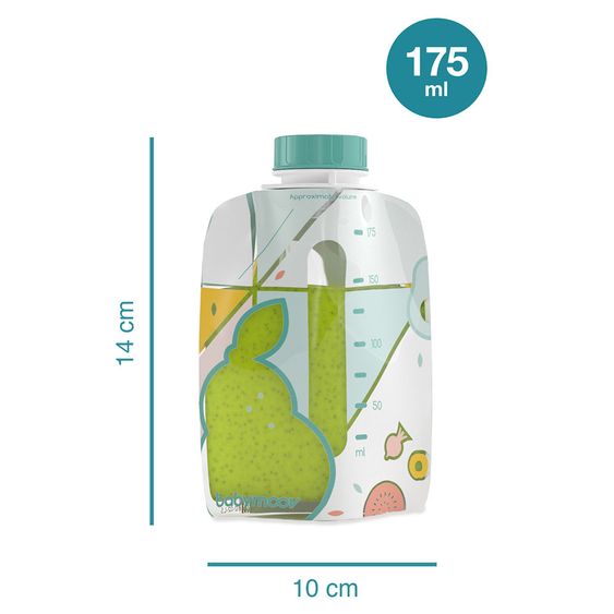 Babymoov Starter-Set Quetschbeutel Foodii - zum Füttern von Babybrei