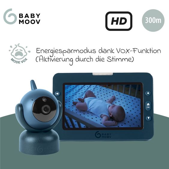 Babymoov Video-Babyphone Yoo Master Plus mit 360° Kamera & 5 Zoll HD-Bildschirm