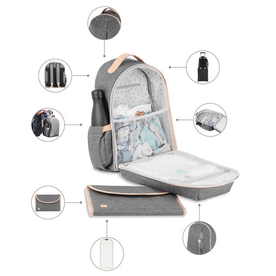 Babymoov Wickelrucksack Le Pyla - Smokey