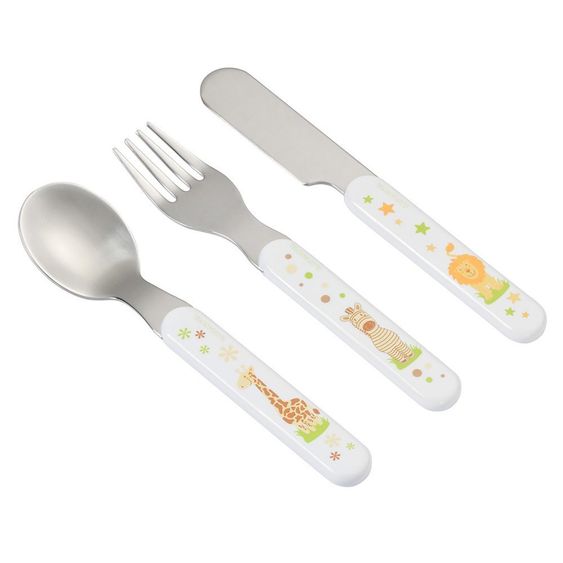Babynova 3-piece cutlery set - Zoo