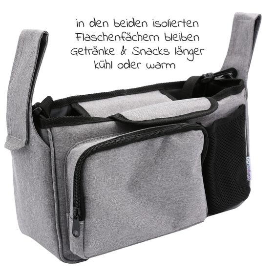 Babyruf Kinderwagen-Organizer BO 200 mit Schultergurt - Grey
