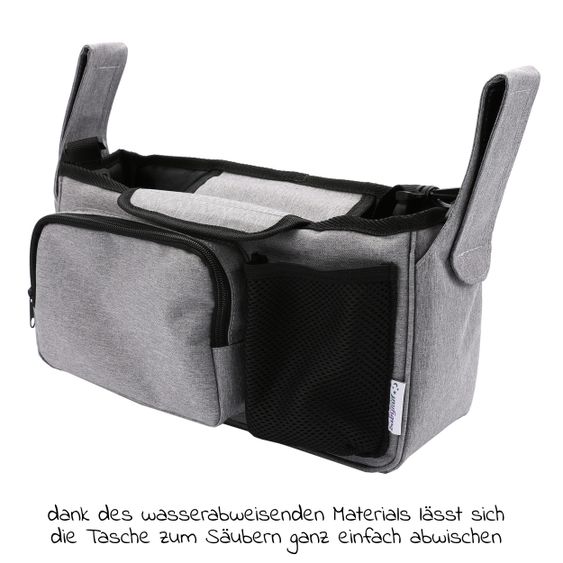 Babyruf Kinderwagen-Organizer BO 200 mit Schultergurt - Grey