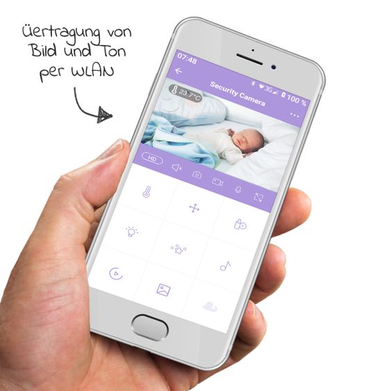 Babyruf Video-Babyphone BC 2000 Wifi Full-HD Camera