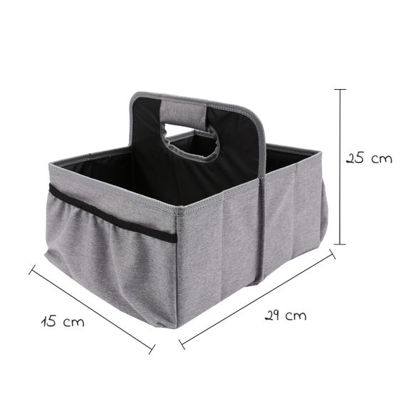 Babyruf Wickeltisch-Organizer BO 500 - Grey & Black