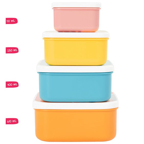 Badabulle 4-tlg. Snackbox-Set Yummy
