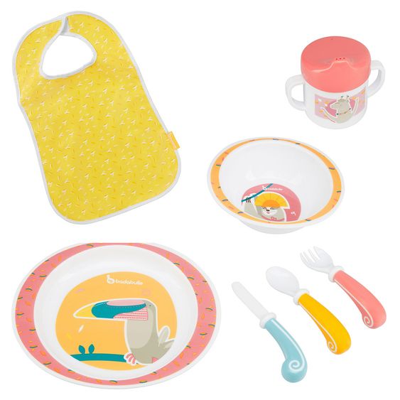 Badabulle 7-tlg. Geschirr-Set Yummy - Rot