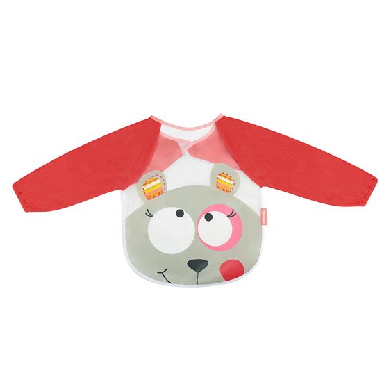 Badabulle Ärmel-Lätzchen - Waschbär - Pink