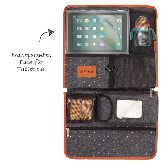 Badabulle Auto-Organizer Easy Travel - Schwarz Karamell