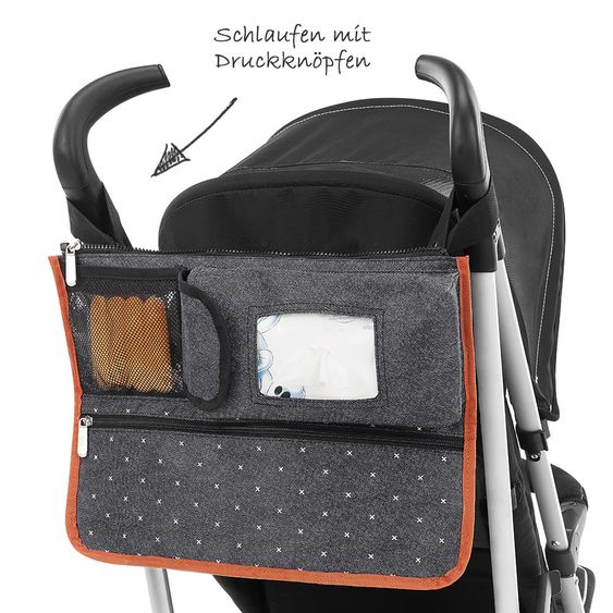 Badabulle Auto-Organizer Easy Travel - Schwarz Karamell