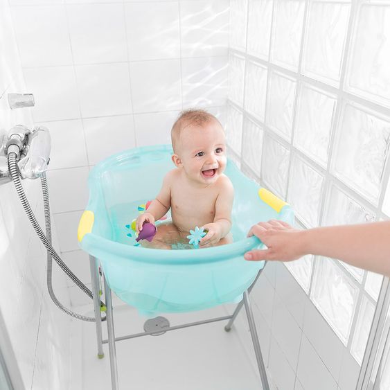 Badabulle Baby-Badewanne - Bergtiere - Blau