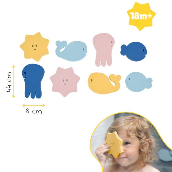 Badabulle Badepuzzle Badespielfiguren 20-teilig - Ocean