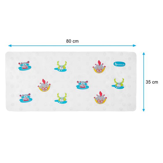 Badabulle Bath mat extra long - mountain animals
