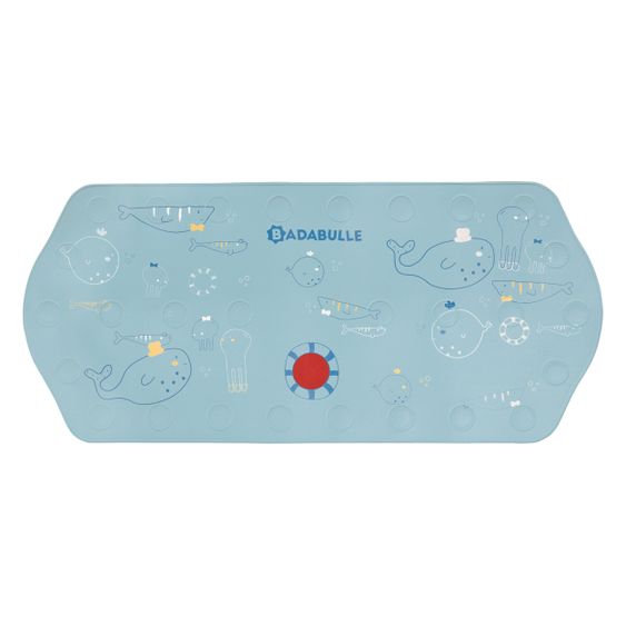 Badabulle Bathtub mat XXL with thermometer - Ocean