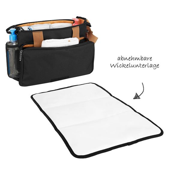 Badabulle Kinderwagen-Organizer Easy Travel - Schwarz Karamell