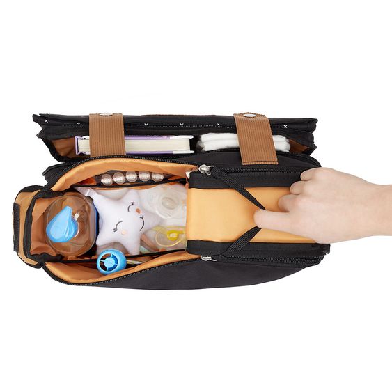 Badabulle Kinderwagen-Organizer Easy Travel - Schwarz Karamell