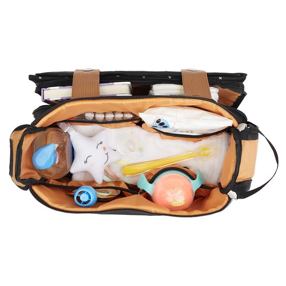 Badabulle Kinderwagen-Organizer Easy Travel - Schwarz Karamell