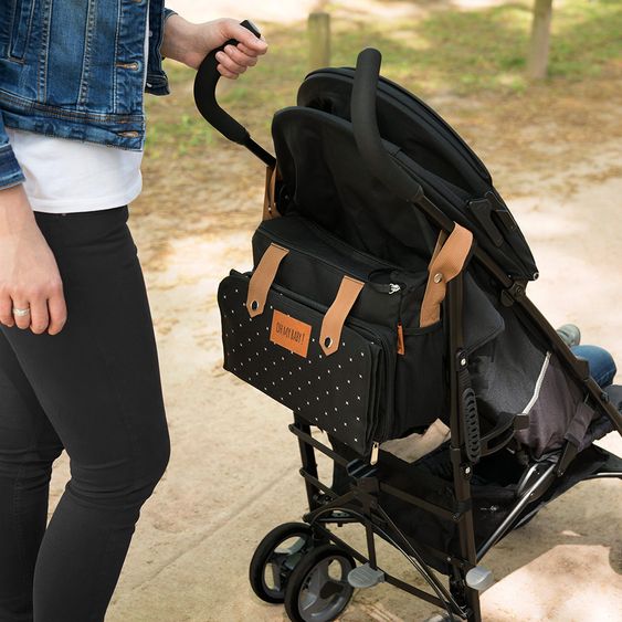 Badabulle Kinderwagen-Organizer Easy Travel - Schwarz Karamell