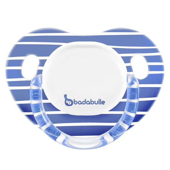 Badabulle Schnuller 2er Pack Silikon 12-36 M - Konfetti - Türkis Blau