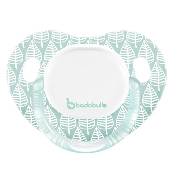 Badabulle Schnuller 2er Pack Silikon 6-12 M - Frühling - Blau Türkis
