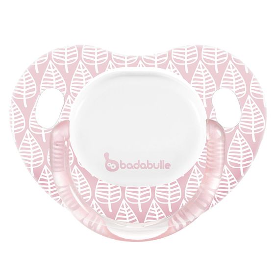 Badabulle Schnuller 2er Pack Silikon 6-12 M - Frühling - Rosa