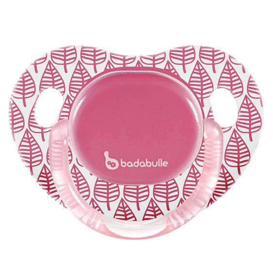 Badabulle Schnuller 2er Pack Silikon 6-12 M - Frühling - Rosa