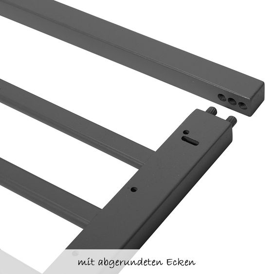 Badabulle Schutzgitter Holz verstellbar - Color Pop - Grau