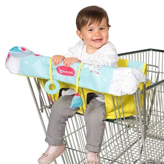 Badabulle Sitzbezug für Einkaufswagen - Bergtiere