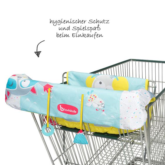 Badabulle Sitzbezug für Einkaufswagen - Bergtiere