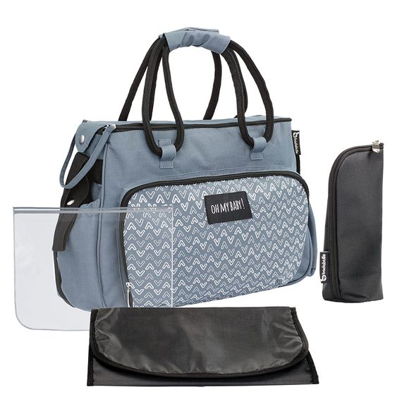 Badabulle Wickeltasche Boho - Grau