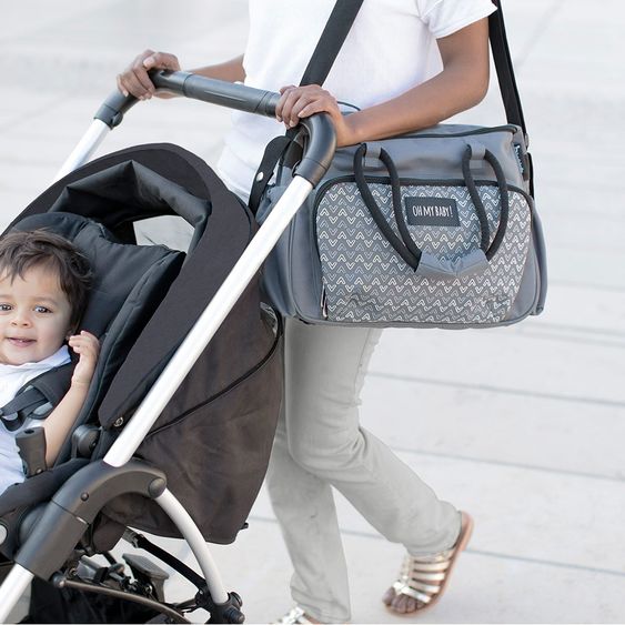 Badabulle Wickeltasche Boho - Grau