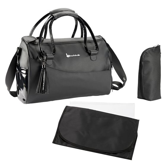 Badabulle Wickeltasche Glossy - Schwarz