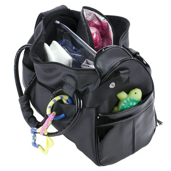 Badabulle Wickeltasche Glossy - Schwarz