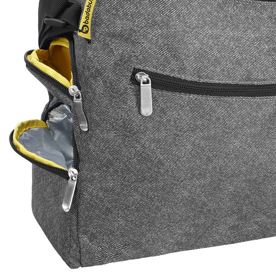 Badabulle Wickeltasche Multipocket - Grau Meliert