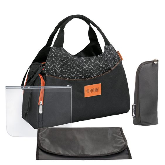 Badabulle Wickeltasche Multipocket - Schwarz