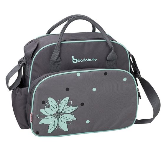 Badabulle Wickeltasche Vintage - Grau Türkis