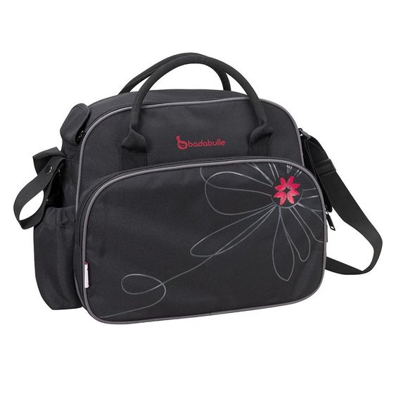 Badabulle Borsa fasciatoio vintage - Nero Rosa