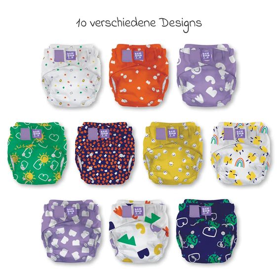 Bambino Mio 16-tlg. Stoffwindel-Set Little Rebel Box - Mutig